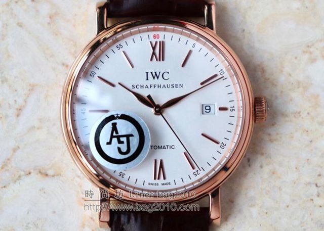 IWC手錶 萬國波濤菲諾商務簡約腕表 萬國經典款機械男表 萬國高端男士腕表  hds1619